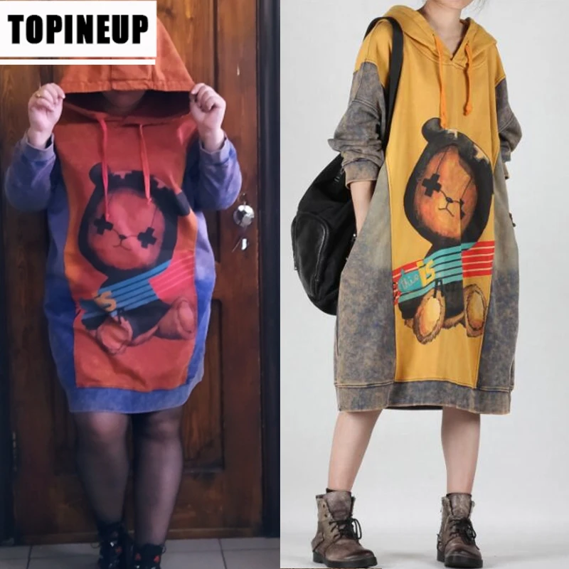 2020 Autumn Streetwear Long Sweatshirts for Women Casual Cartoon Print Oversized Fashion Print Hoodies Dresses Feminine Pullover
2020 Autumn Streetwear Long Sweatshirts for Women Casual Cartoon Print Oversized Fashion Print Hoodies Dresses Feminine Pullover