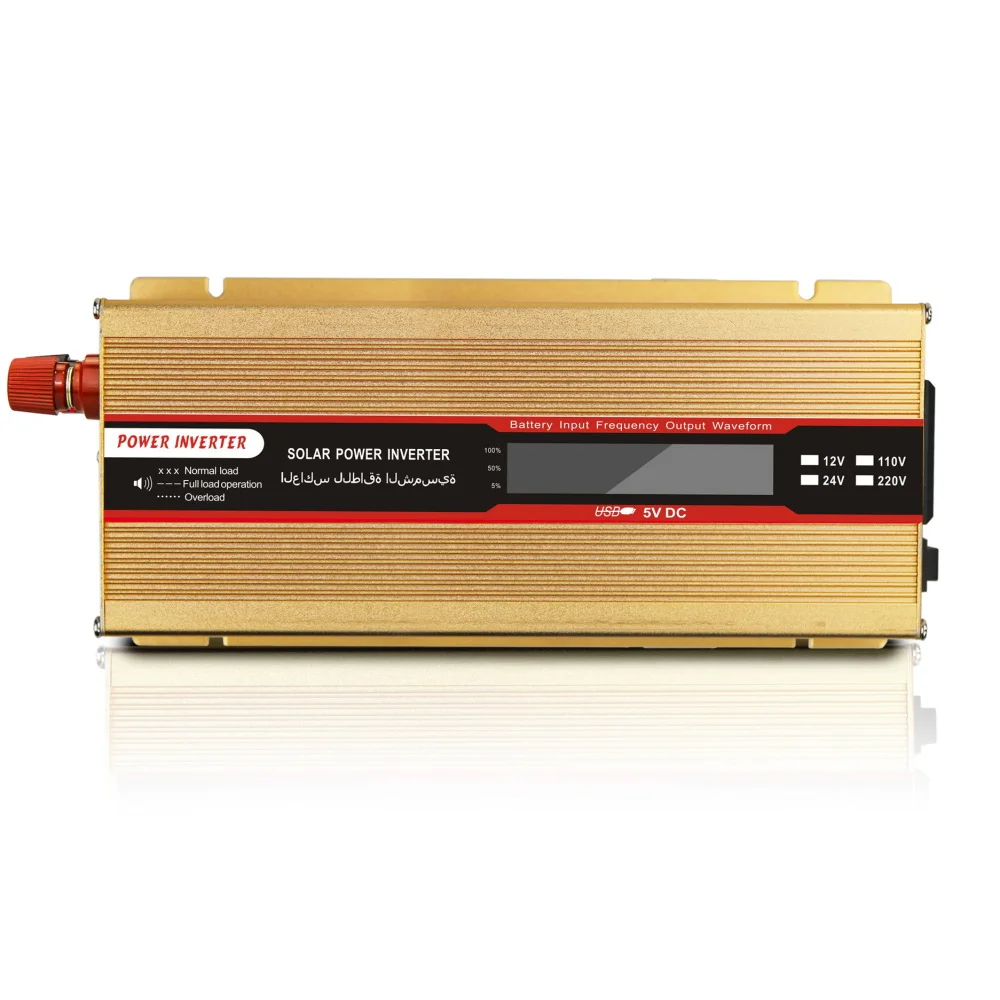 Car Solar Inverter Modified Sine Wave Inverter DC 12v To AC 110V/220V 2000W Voltage Transformer Power Converter with LED
Car Solar Inverter Modified Sine Wave Inverter DC 12v To AC 110V/220V 2000W Voltage Transformer Power Converter with LED