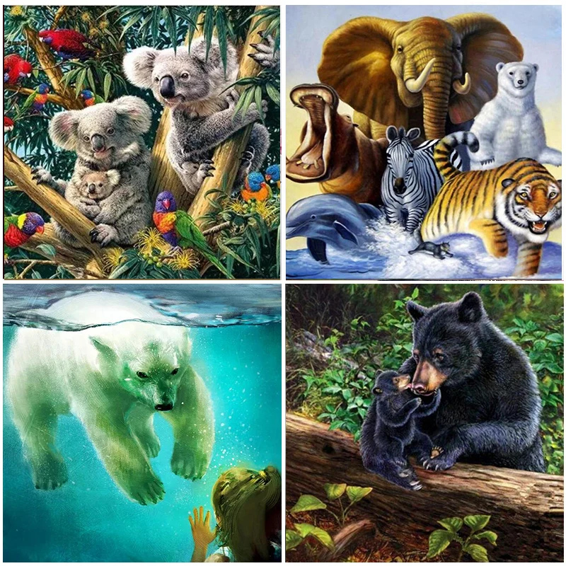 Full Square Drill Animal Home Full Round Cross Stitch 5D DIY Diamond Painting Bear Pictures Embroidery Decoration Resin Mosaic
Full Square Drill Animal Home Full Round Cross Stitch 5D DIY Diamond Painting Bear Pictures Embroidery Decoration Resin Mosaic