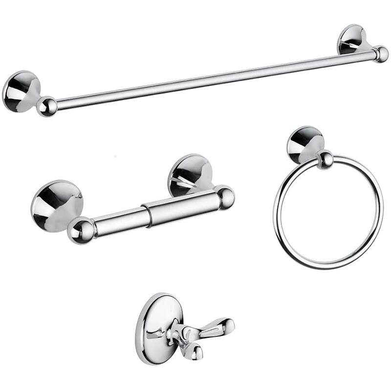 Bathroom Hardware Wall Mounted,4 PCS Accessories,Include Towel Rack,Toilet Paper Holder,Hand Towel Holder,Square Hook
Bathroom Hardware Wall Mounted,4 PCS Accessories,Include Towel Rack,Toilet Paper Holder,Hand Towel Holder,Square Hook