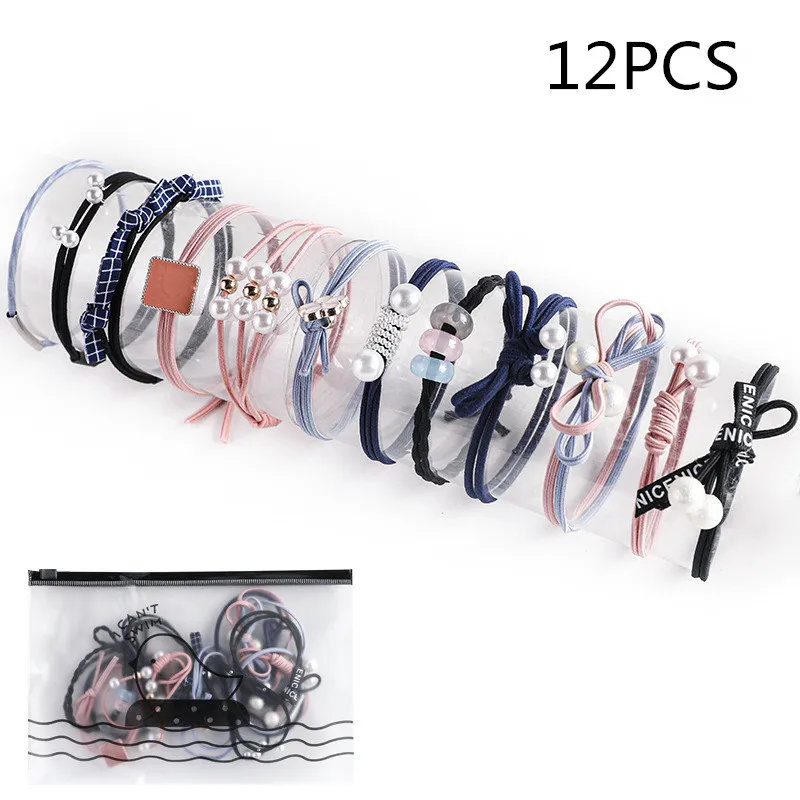 12PC/Set Lady Hair Rope For Woman Girls Scrunchies Bow High Elastic Rubber Band Cute Pearl Hair Band Hair Accessories Headdress
12PC/Set Lady Hair Rope For Woman Girls Scrunchies Bow High Elastic Rubber Band Cute Pearl Hair Band Hair Accessories Headdress
