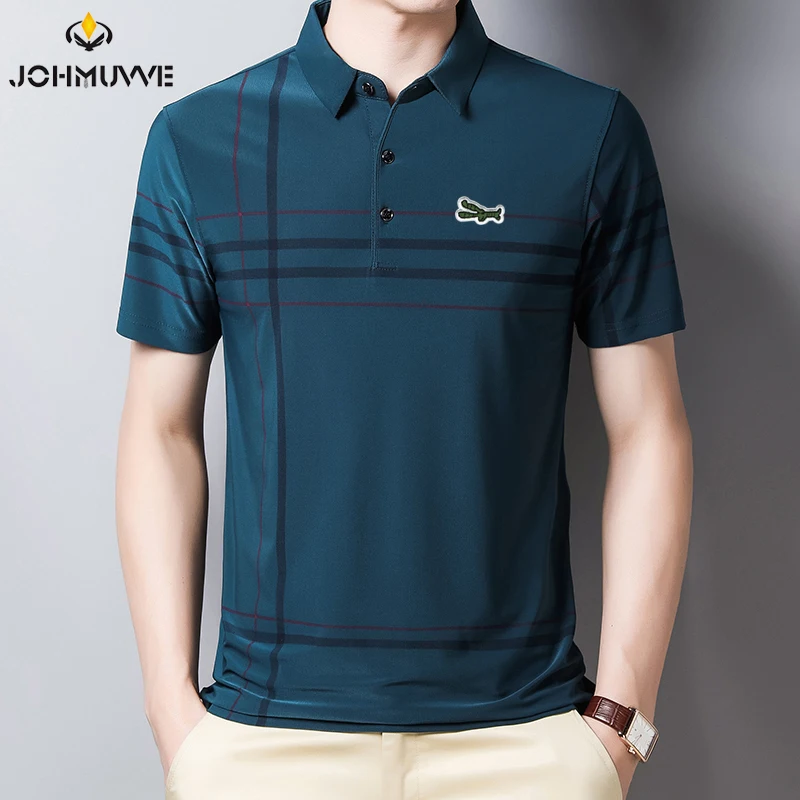 JOHMUVVE New Men Short-sleeved POLOT Shirt Casual Business Classic Fashion All-match Puppy Embroidery Men Cotton Summer Shirt 
JOHMUVVE New Men Short-sleeved POLOT Shirt Casual Business Classic Fashion All-match Puppy Embroidery Men Cotton Summer Shirt