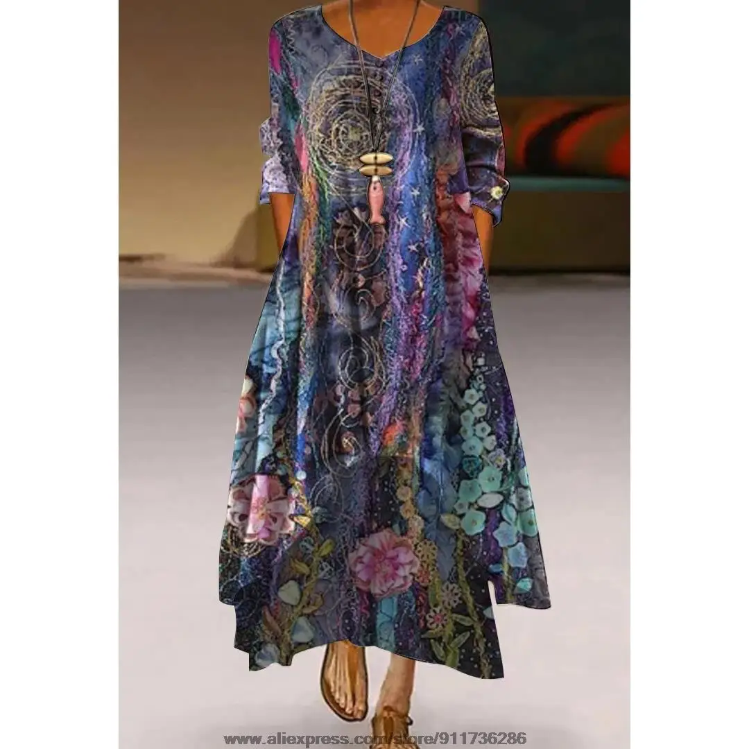 Summer Dress 2022 Elegant Women Party Dresses Fashion Long Dress Female Sexy Fall Dress Autumn Clothes Women Floral Print Dress
Summer Dress 2022 Elegant Women Party Dresses Fashion Long Dress Female Sexy Fall Dress Autumn Clothes Women Floral Print Dress