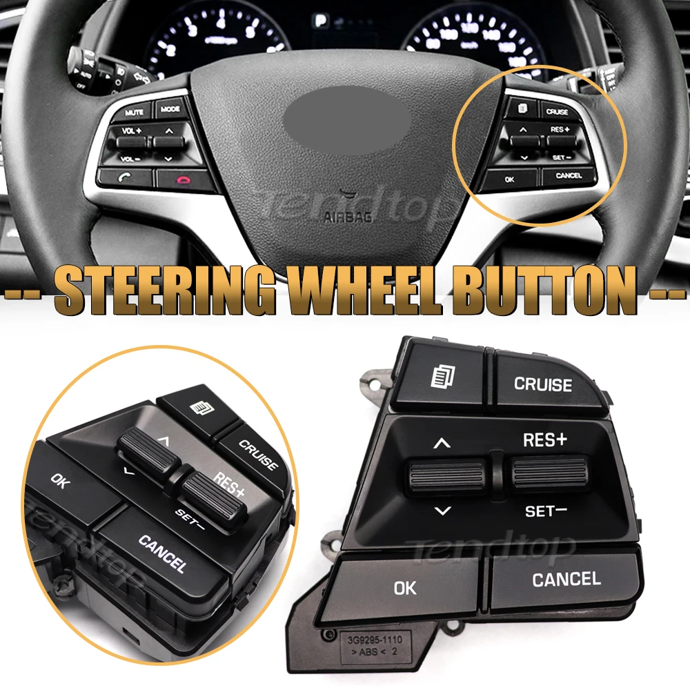 Steering Wheel Button For Hyundai Movable Collar Solaris elantra1.6L 20107 2018 Cruise Control Button Switch Car Accessories
Steering Wheel Button For Hyundai Movable Collar Solaris elantra1.6L 20107 2018 Cruise Control Button Switch Car Accessories