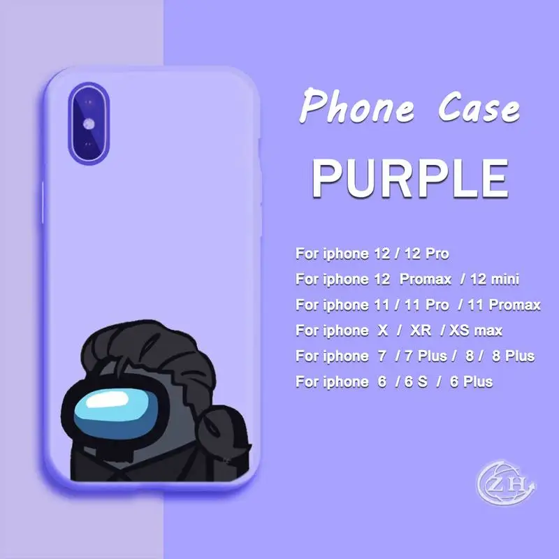 TOP Games Among Us Phone Case Purple For Iphone 12 11 PRO MAX X XS XR 6S 7 8 PLUS SE Cases Cover
TOP Games Among Us Phone Case Purple For Iphone 12 11 PRO MAX X XS XR 6S 7 8 PLUS SE Cases Cover