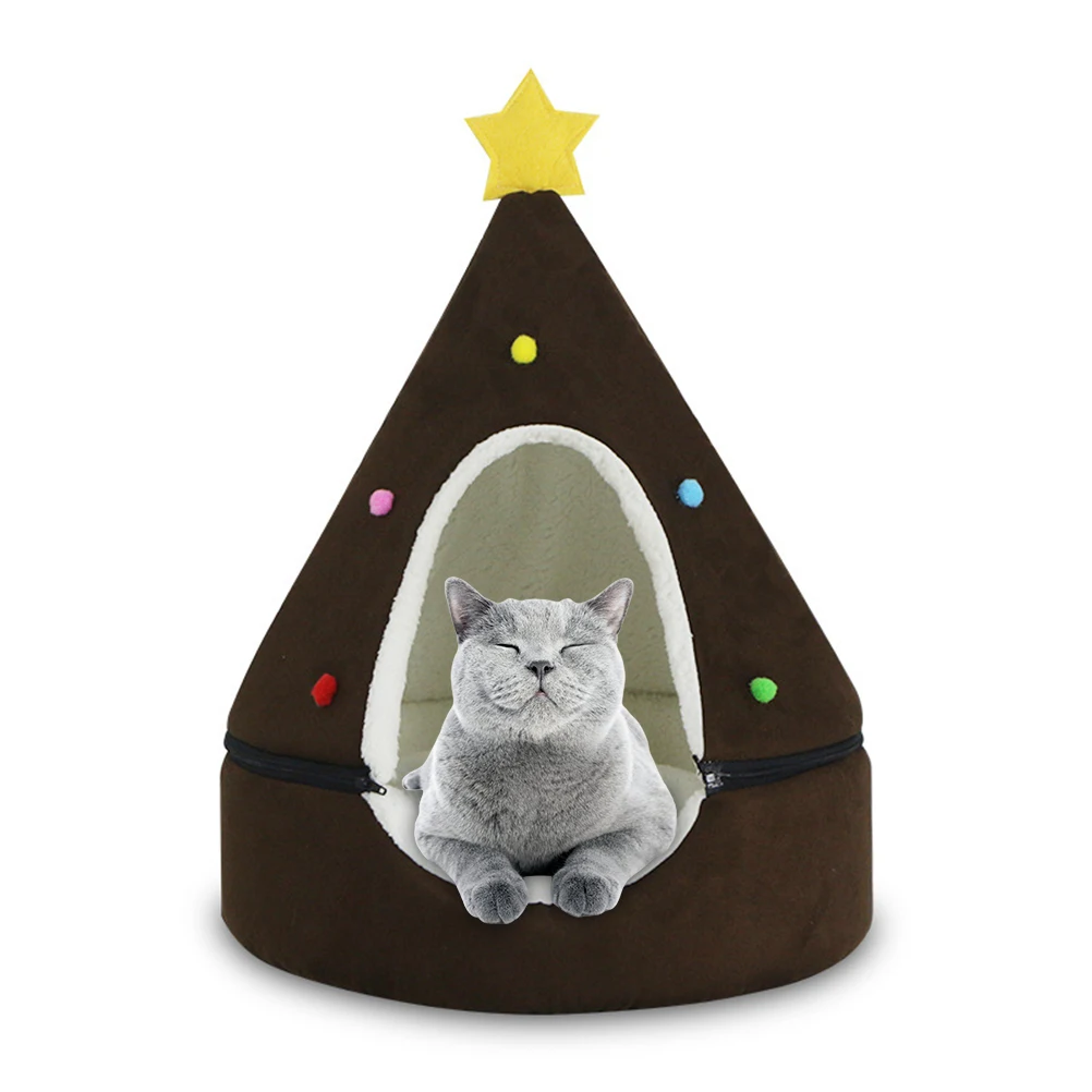 Cat Tent Cave Bed Christmas Tree Cat House Bed Comfortable Triangle Cat Bed Pet Tent House soft and comfortable House Bed
Cat Tent Cave Bed Christmas Tree Cat House Bed Comfortable Triangle Cat Bed Pet Tent House soft and comfortable House Bed