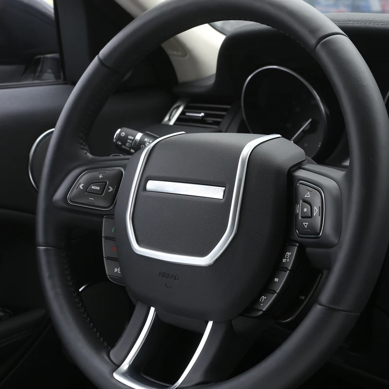 For Land Rover Range Rover Evoque 2012-2019 ABS Chrome Steering Wheel Decorative Strips Cover Trim Stickers Car Accessories 
For Land Rover Range Rover Evoque 2012-2019 ABS Chrome Steering Wheel Decorative Strips Cover Trim Stickers Car Accessories