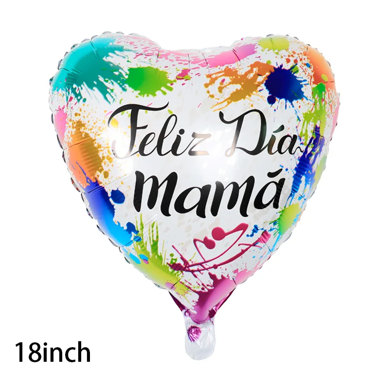 10pcs 18inch Printed Spanish mother Foil Balloons Mother's Day Heart Shape Helium Love Globos Decor Mama Balloon Gifts Balaos
10pcs 18inch Printed Spanish mother Foil Balloons Mother's Day Heart Shape Helium Love Globos Decor Mama Balloon Gifts Balaos