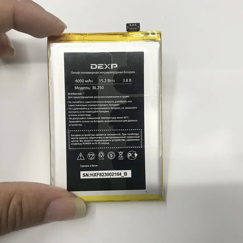 3 8 V 4000mAh оригинальная качественная батарея для DEXP BL250 мобильная телефонная