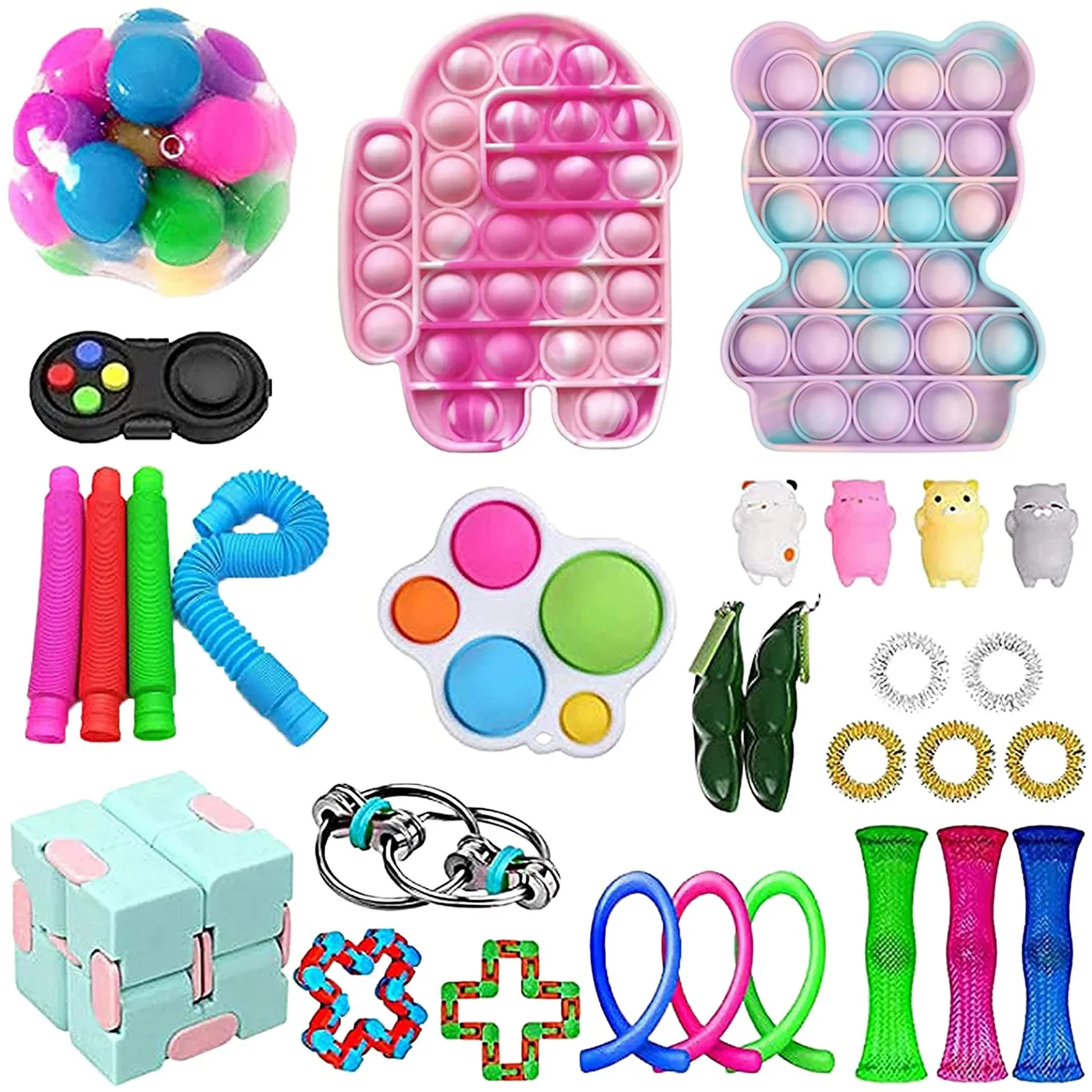 fidget toys Package Sensory Toy Simple Rope Anti-stress Set Vent Decompression Toy Autismtong Relieve Anxiety Kids Adult Gifts 
fidget toys Package Sensory Toy Simple Rope Anti-stress Set Vent Decompression Toy Autismtong Relieve Anxiety Kids Adult Gifts