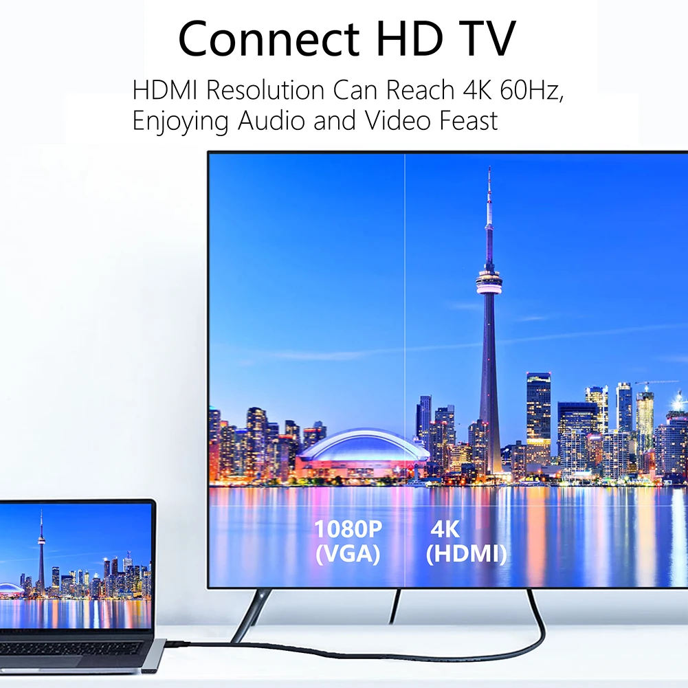 Dual USB Type-C HUB Docking Station 4K HDMI-Compatible Dual PD 2 USB SD TF Card Reader Adapter Converter 
Dual USB Type-C HUB Docking Station 4K HDMI-Compatible Dual PD 2 USB SD TF Card Reader Adapter Converter