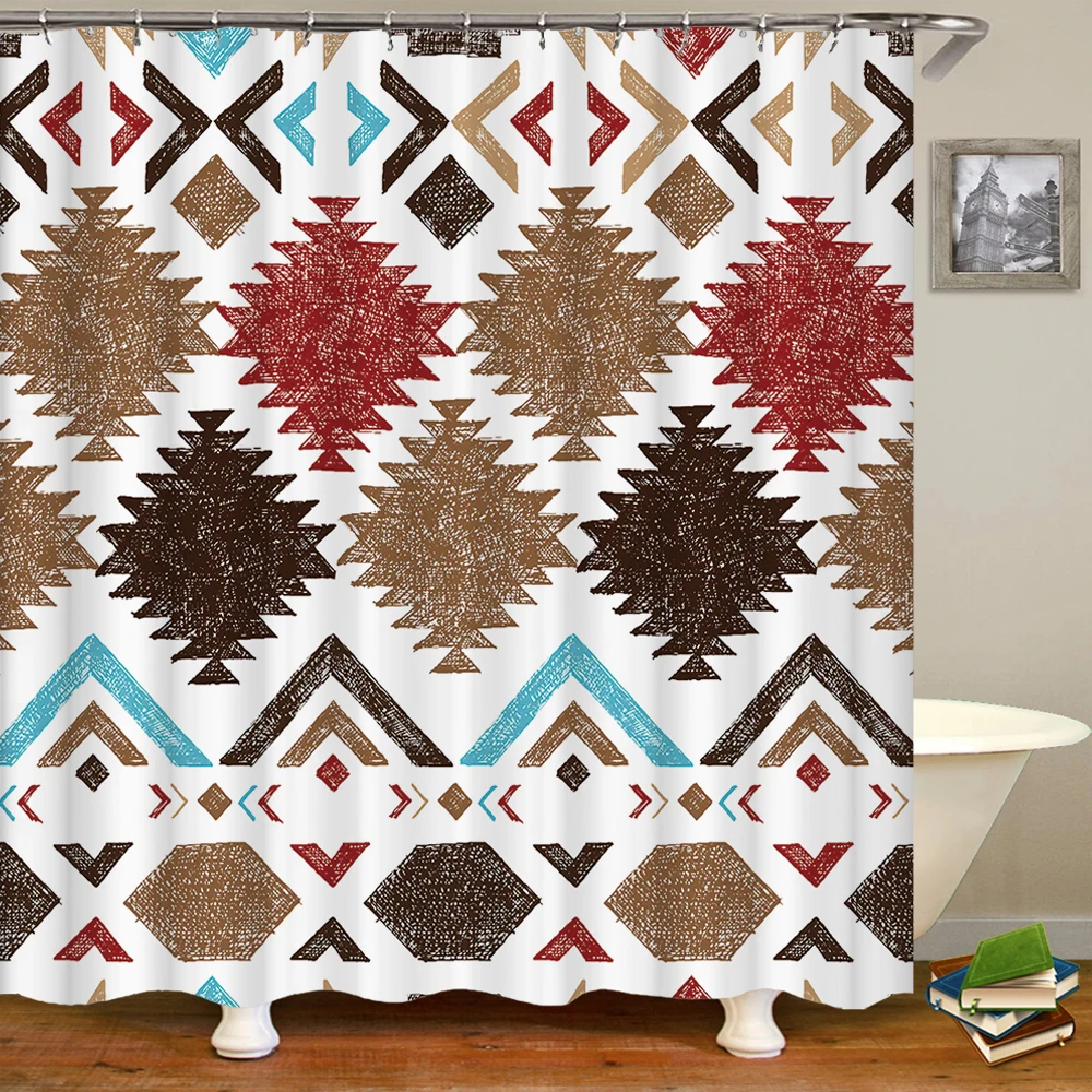 Indian Bohemian Style Shower Curtain Bathroom Waterproof Cloth Printed Mandala Decoration Bath Curtains large 240x180 With Hooks
Indian Bohemian Style Shower Curtain Bathroom Waterproof Cloth Printed Mandala Decoration Bath Curtains large 240x180 With Hooks