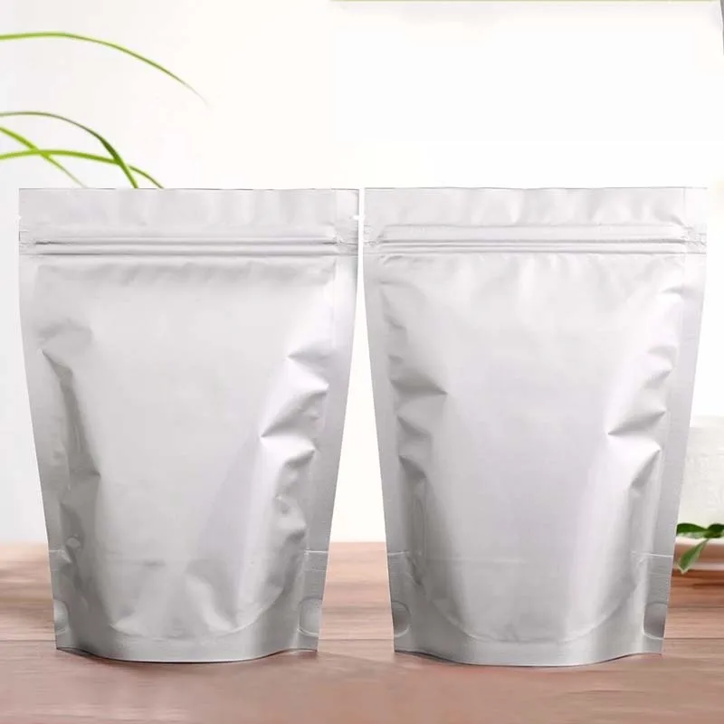 

Aluminum Foil Zip Bags Reclosable Candy Pouch Packaging Supplies Self-sealing Food Storage Bag Thick