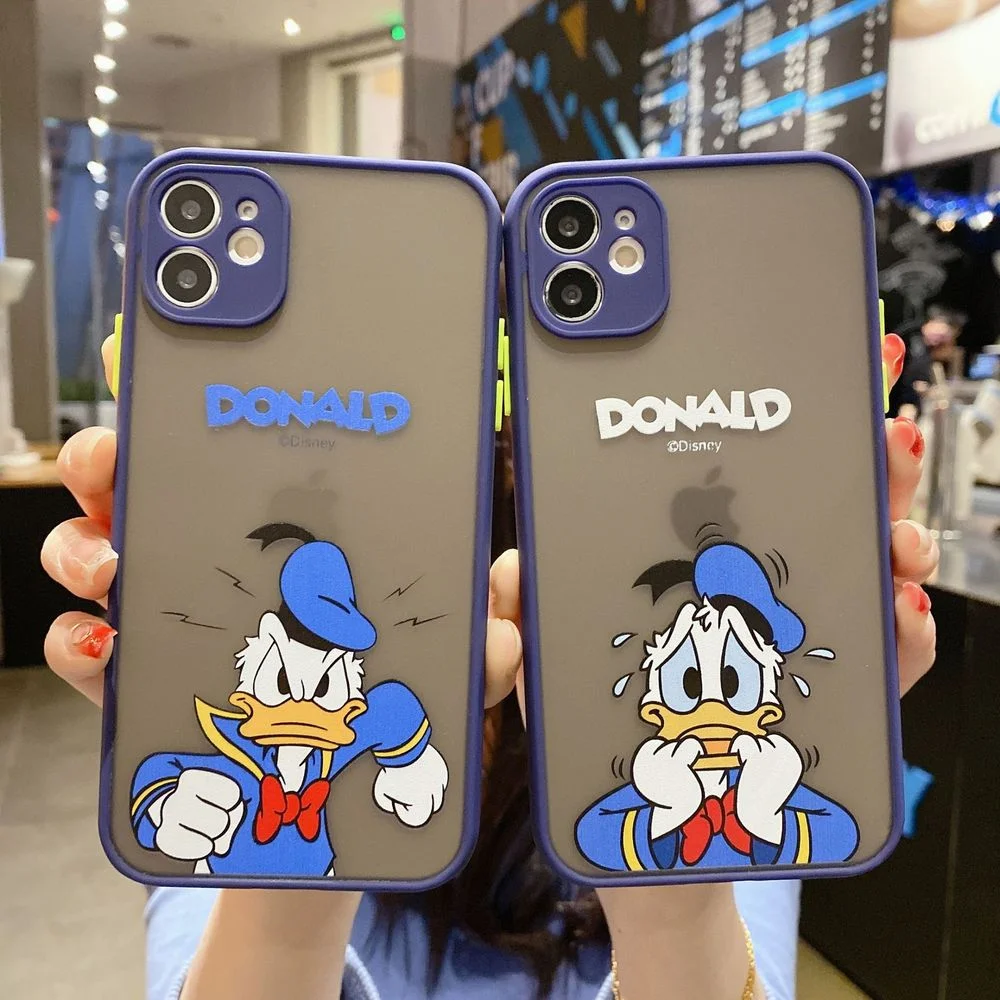 

Disney iPhone Case for iPhone 11 12 Pro MAX X XR XS Donald Duck Minnie Mickey Lilo Stitch Winnie the Pooh Piglet Shell Fundas