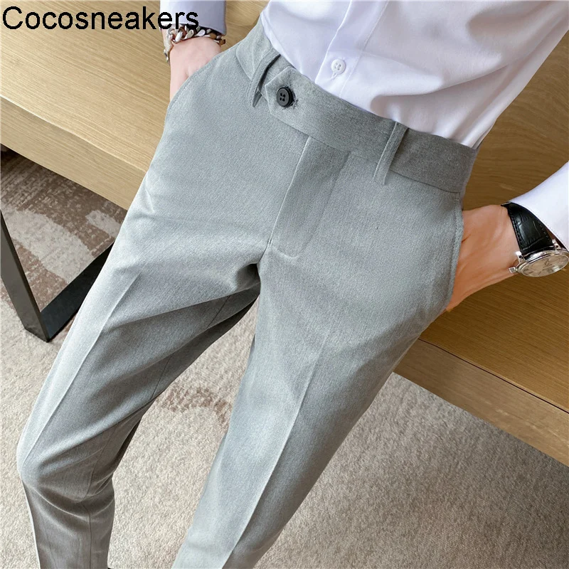 Autumn and winter non iron trousers men's Korean version slim fit Leggings business pants casual light gray men's pants
Autumn and winter non iron trousers men's Korean version slim fit Leggings business pants casual light gray men's pants