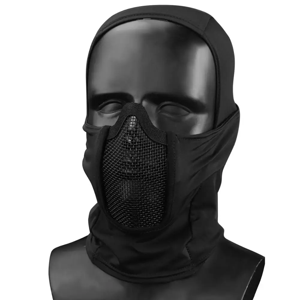Steel Mesh Polyester Solid Color Breathable Military Fan Tactical Headgear Wear Resistant Protective Masks CS Ninja Style Mask
Steel Mesh Polyester Solid Color Breathable Military Fan Tactical Headgear Wear Resistant Protective Masks CS Ninja Style Mask