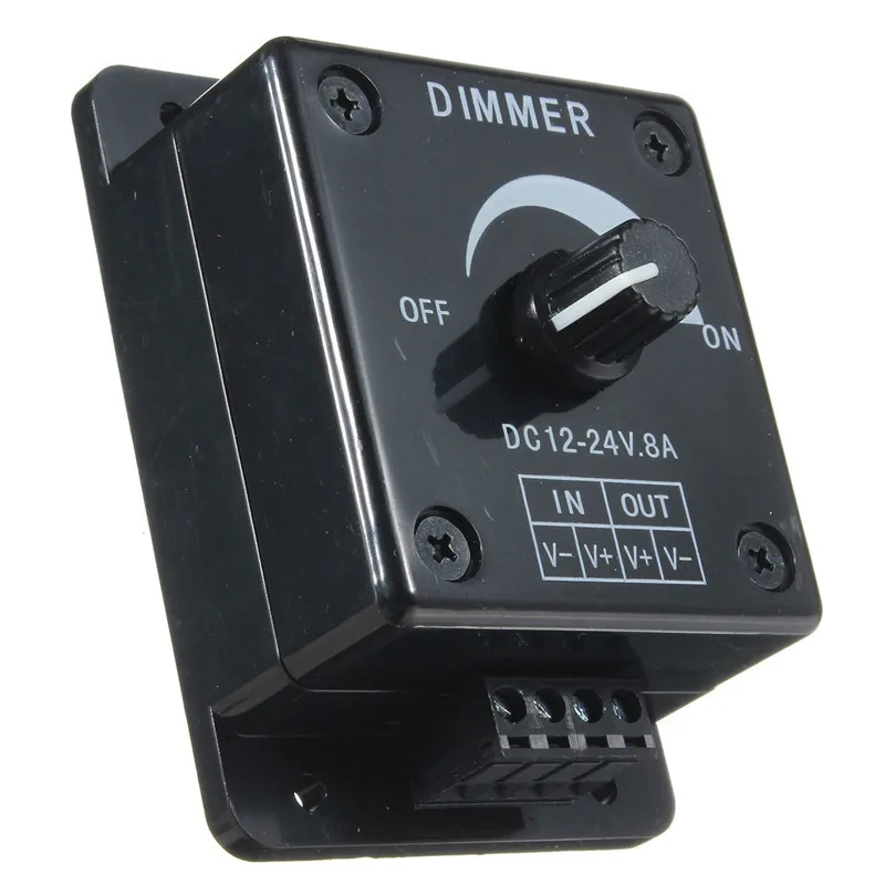 LED Dimmer DC12-24V 8A Adjustable Brightness Lamp Bulb Strip Driver Single Color Light Power Supply Controller Support Dropship
LED Dimmer DC12-24V 8A Adjustable Brightness Lamp Bulb Strip Driver Single Color Light Power Supply Controller Support Dropship