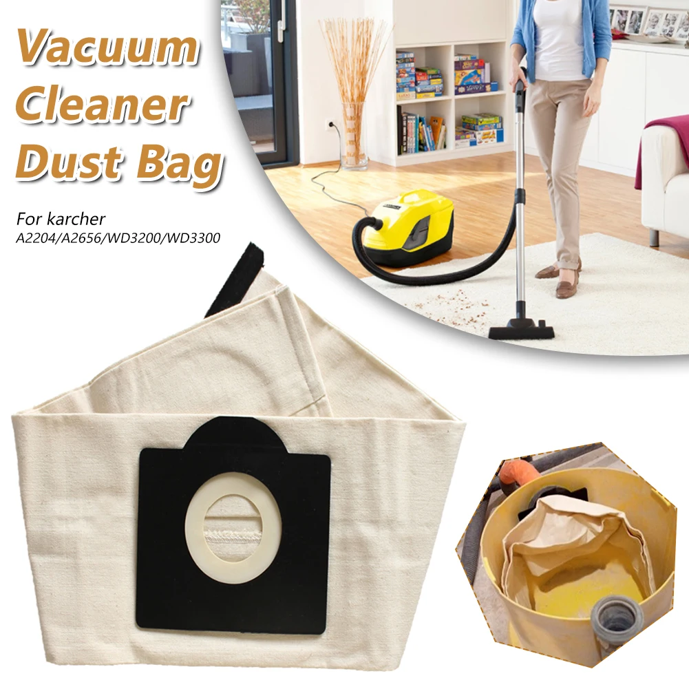 Filter Dust Bag Washable Non-Woven Dust Bag for Karcher A2204 A2656 WD3200 WD3300 Vacuum Cleaner
Filter Dust Bag Washable Non-Woven Dust Bag for Karcher A2204 A2656 WD3200 WD3300 Vacuum Cleaner