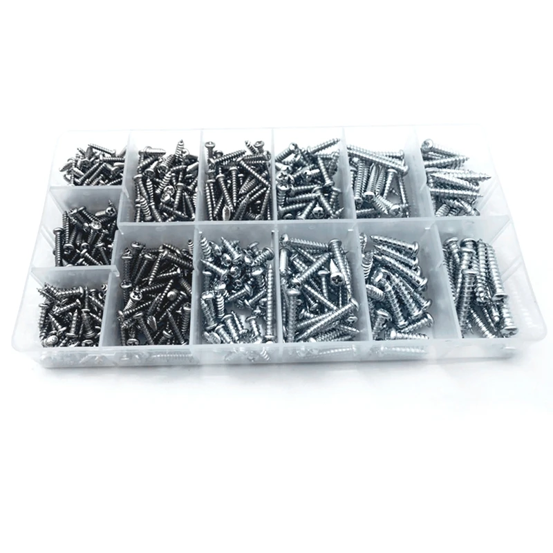 550 PCS Sheet Metal Metric Self Tapping Screw Assorted Size Screws Zing Set,Self Tapping Screw Assortment Kit
550 PCS Sheet Metal Metric Self Tapping Screw Assorted Size Screws Zing Set,Self Tapping Screw Assortment Kit