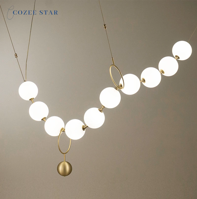 Luxury LED Chandeliers Lighting Modern Ball Metal Glass Pendant Hanging Lamps Lustre Bedroom Living Room Dining Room Lights 
Luxury LED Chandeliers Lighting Modern Ball Metal Glass Pendant Hanging Lamps Lustre Bedroom Living Room Dining Room Lights