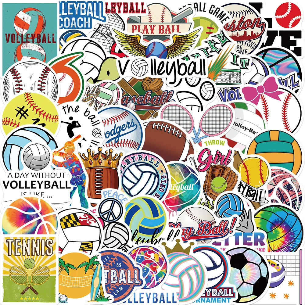 50pcs Volleyball Softball Ball Games Stickers For Notebooks Stationery Baseball Sticker Craft Supplies Scrapbooking Material
50pcs Volleyball Softball Ball Games Stickers For Notebooks Stationery Baseball Sticker Craft Supplies Scrapbooking Material
