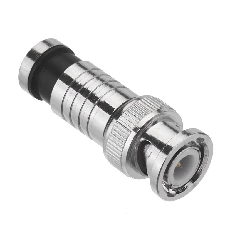 10 Pcs BNC Compression Connector For Coax RG59 Cable CCTV Cameras 
10 Pcs BNC Compression Connector For Coax RG59 Cable CCTV Cameras