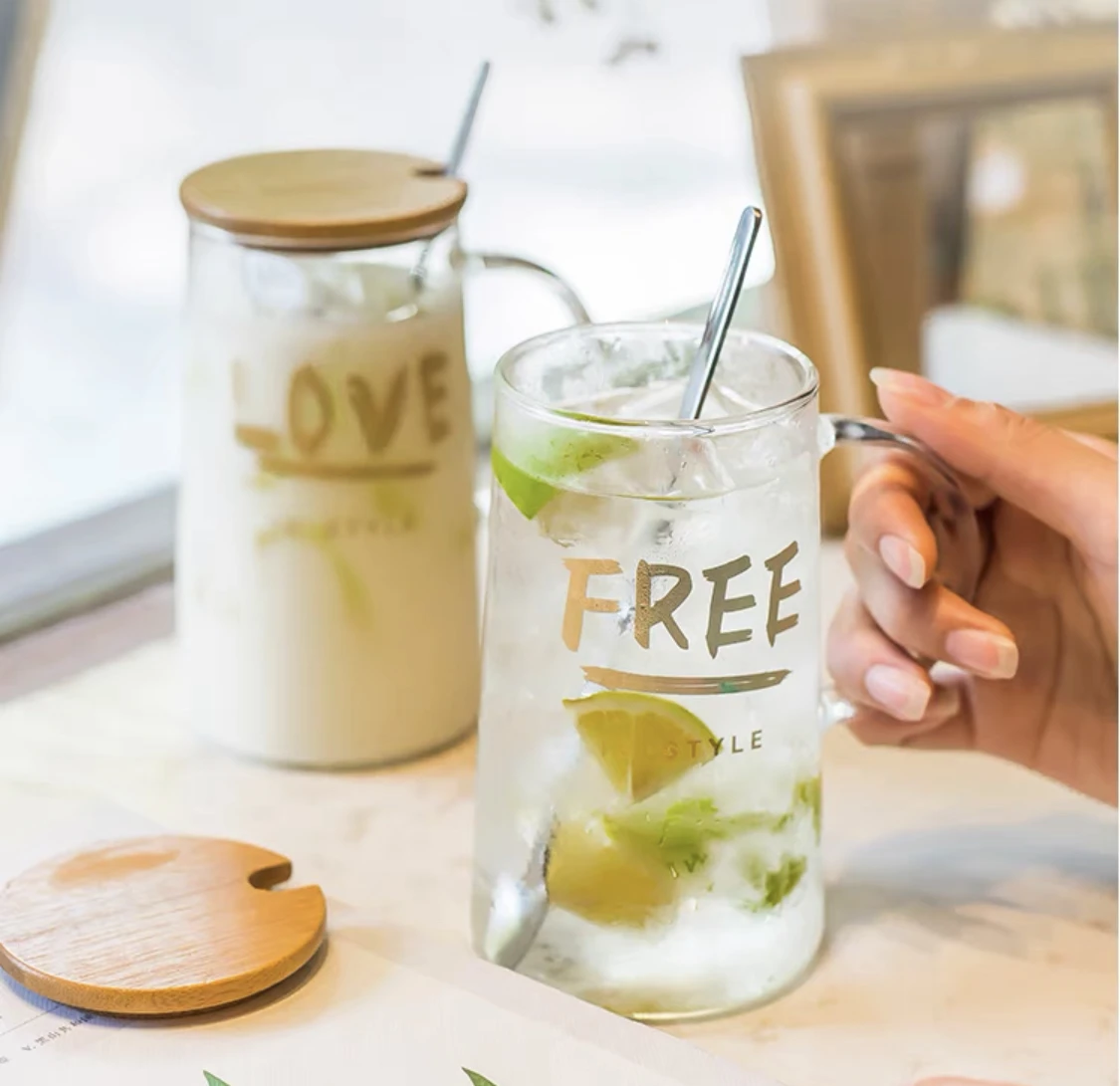 500ML Large hot tea milk coffee glass bottle round tea juice glass crystal ice coffee lovely creative luxury gifts
500ML Large hot tea milk coffee glass bottle round tea juice glass crystal ice coffee lovely creative luxury gifts