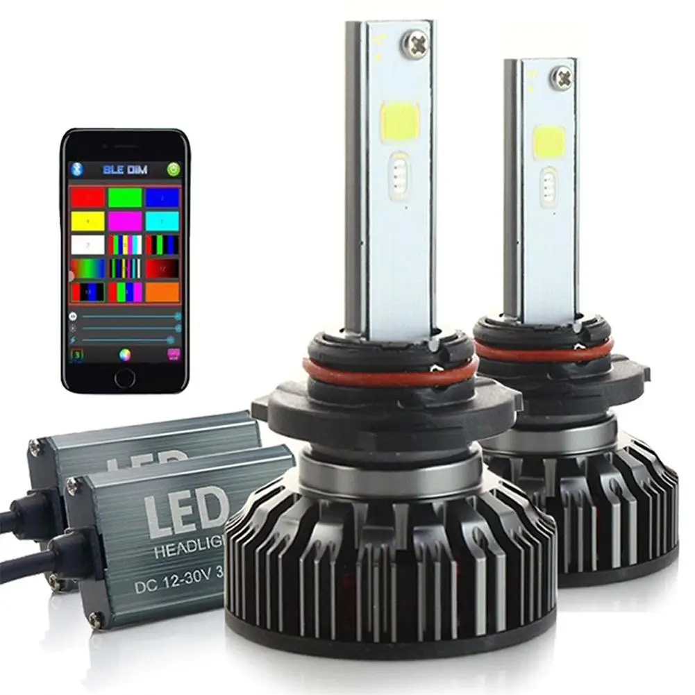 RGB Headlight Car H1 H3 H4 H7 H13 LED Colorful BT APP H7 H4 LeadLamp Clearance Lamp Bulb Car Light Accessories
RGB Headlight Car H1 H3 H4 H7 H13 LED Colorful BT APP H7 H4 LeadLamp Clearance Lamp Bulb Car Light Accessories