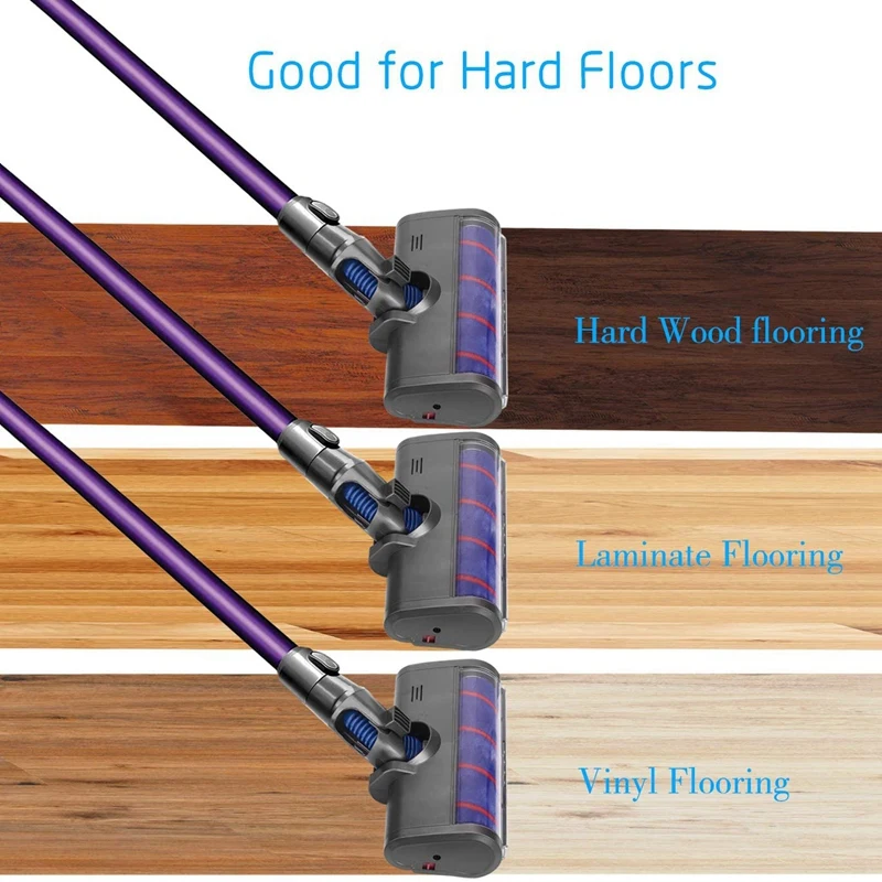 Fluffy Floor Head Roller Brush for Dysons V6/DC6 Vacuum Cleaners Parts Rotatable Brush Tool with Led Lights
Fluffy Floor Head Roller Brush for Dysons V6/DC6 Vacuum Cleaners Parts Rotatable Brush Tool with Led Lights