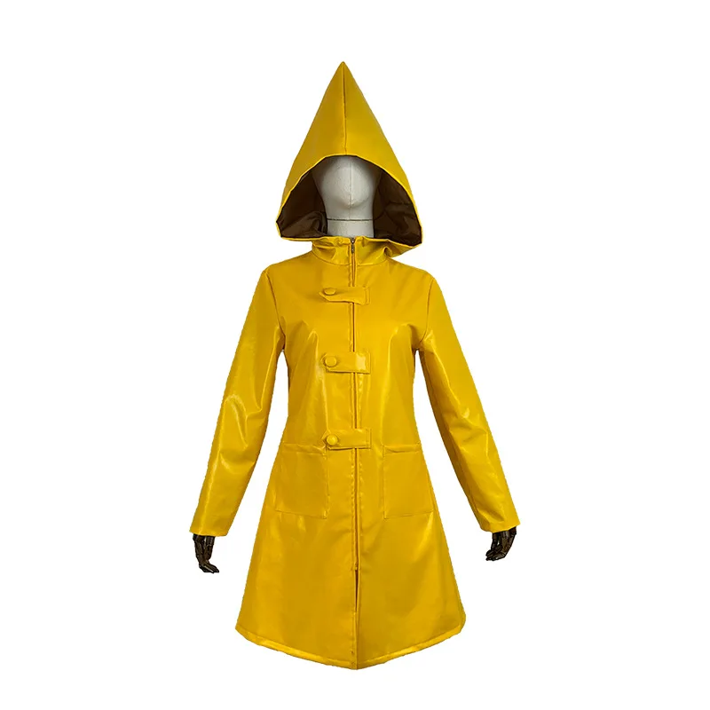 Game Little Nightmares six cosplay Little Nightmare Hungry Kids Little Six Yellow Long Jacket Coat Halloween Carnival Suit
Game Little Nightmares six cosplay Little Nightmare Hungry Kids Little Six Yellow Long Jacket Coat Halloween Carnival Suit