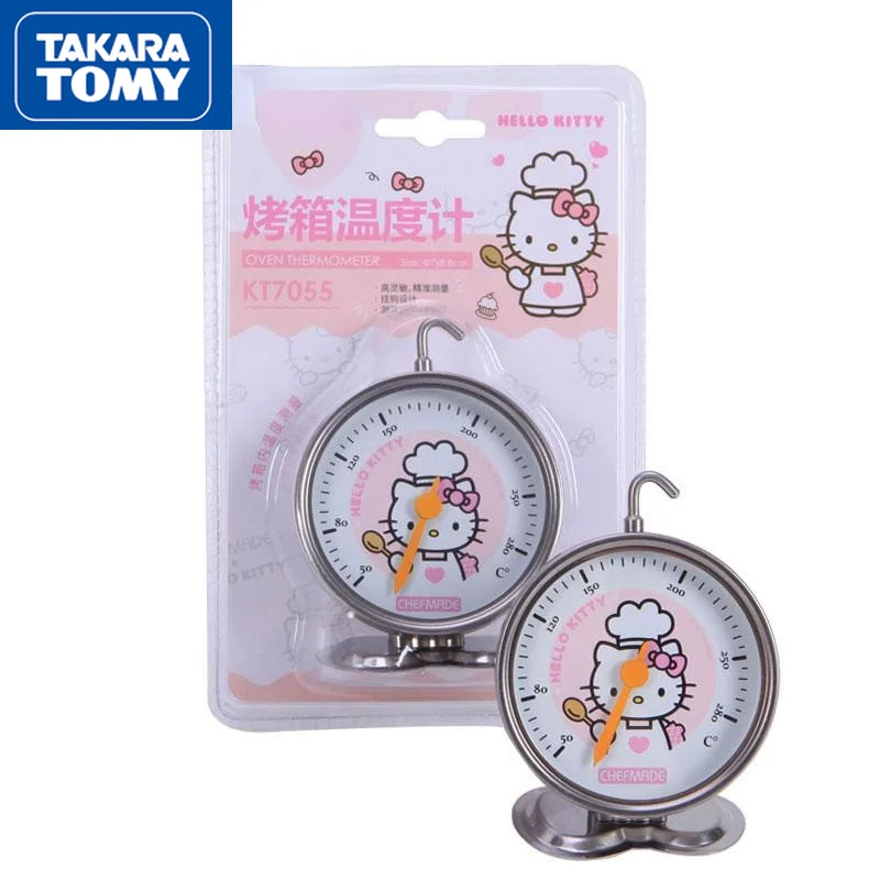 TAKARA TOMY cute cartoon Hello Kitty stainless steel household hanging kitchen high temperature oven thermometer baking tools
TAKARA TOMY cute cartoon Hello Kitty stainless steel household hanging kitchen high temperature oven thermometer baking tools