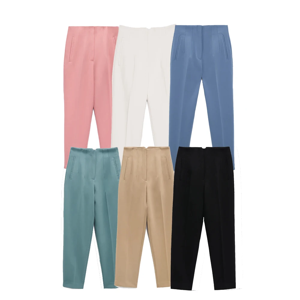 Women Pants Fashion High Waist Pants Casual Suit Pants Famel Trousers Office Streetwear Muticlor Trousers Female Bottom Clothing
Women Pants Fashion High Waist Pants Casual Suit Pants Famel Trousers Office Streetwear Muticlor Trousers Female Bottom Clothing