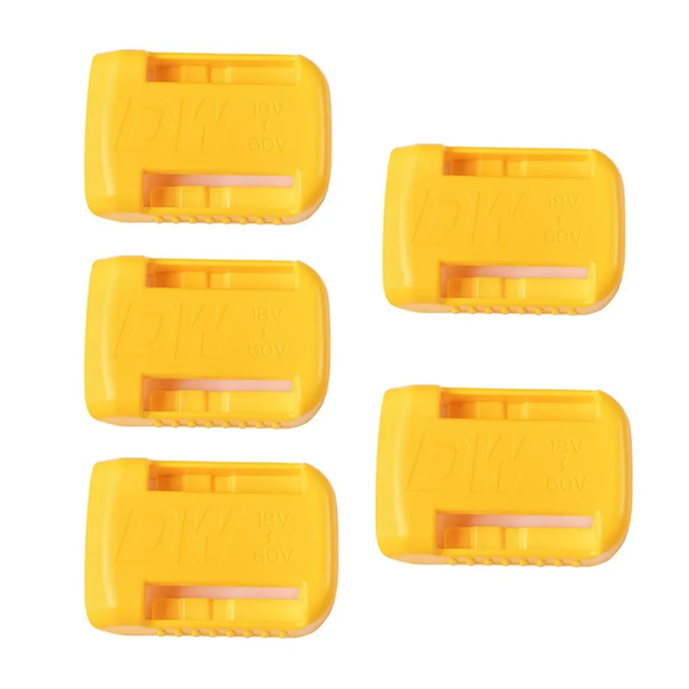 5pcs Battery Holder Suitable For DW DC Series 18v 20v 54v 60v 12v Li-ion Batteries Wall Mount Battery Dock Holder Yellow
5pcs Battery Holder Suitable For DW DC Series 18v 20v 54v 60v 12v Li-ion Batteries Wall Mount Battery Dock Holder Yellow