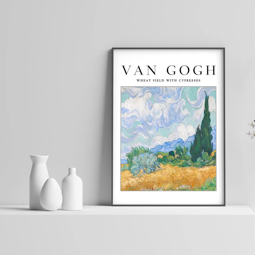 HD Prints Van Gogh Poster Modular Wheat Field with Cypresses Canvas Painting Nordic Home Decor For Living Room Wall Art Pictures
HD Prints Van Gogh Poster Modular Wheat Field with Cypresses Canvas Painting Nordic Home Decor For Living Room Wall Art Pictures