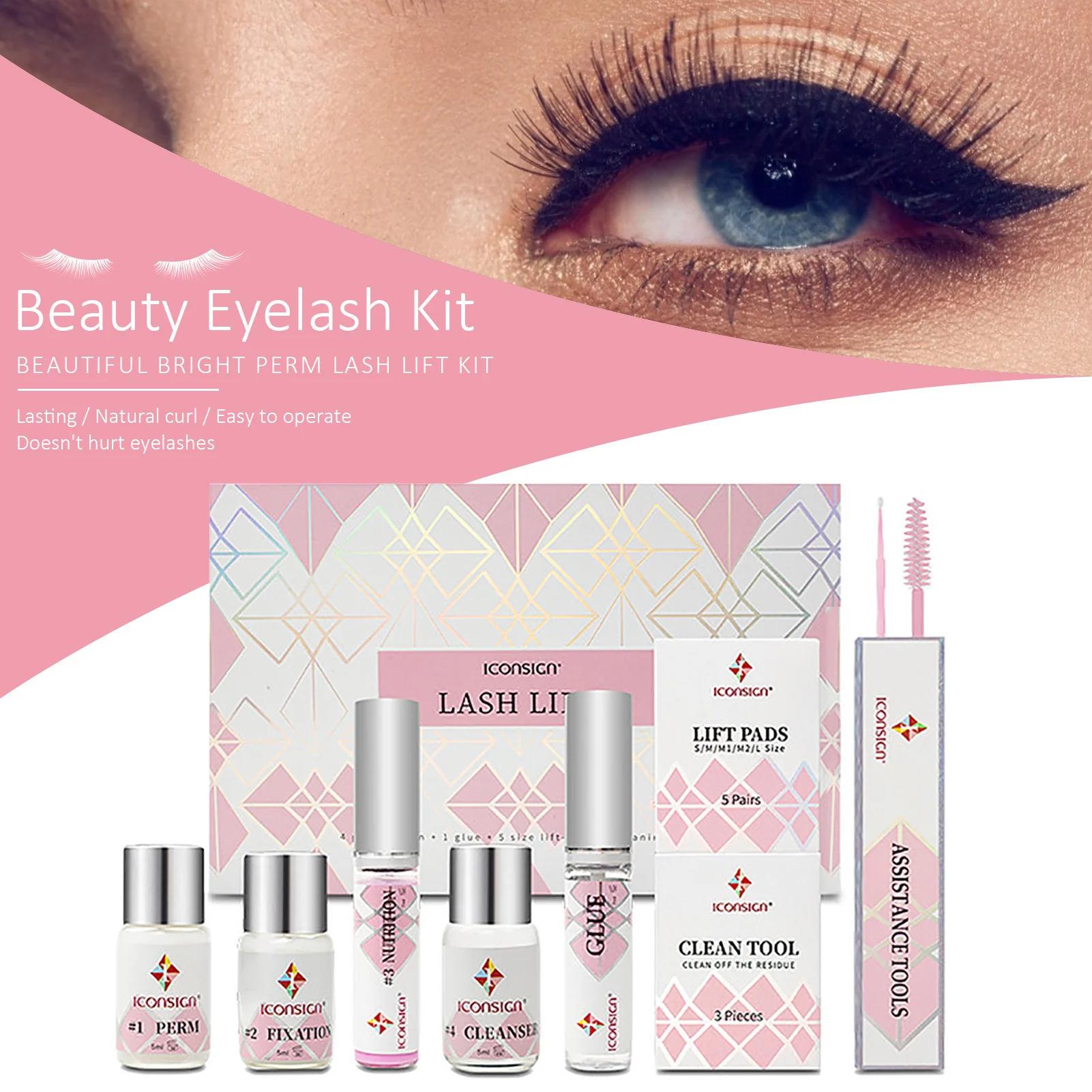 Beauty Eyelash Tools Bright Perm Lash Lift Kit 5ml Hot Agent,Fixative,Nutrient,Cleaner,Water-based Glue,3 Y-shaped Eyelash Combs
Beauty Eyelash Tools Bright Perm Lash Lift Kit 5ml Hot Agent,Fixative,Nutrient,Cleaner,Water-based Glue,3 Y-shaped Eyelash Combs