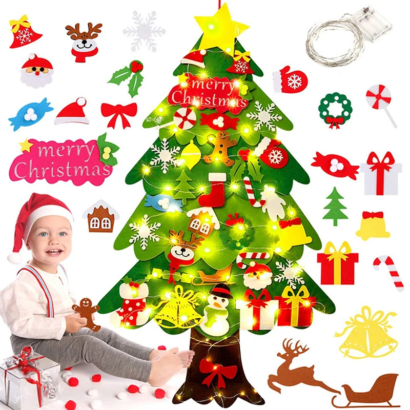 Kids Diy Felt Christmas Tree Merry Christmas Decorations for Home Christmas Ornaments Noel Navidad Xmas Gifts New Year 2022
Kids Diy Felt Christmas Tree Merry Christmas Decorations for Home Christmas Ornaments Noel Navidad Xmas Gifts New Year 2022