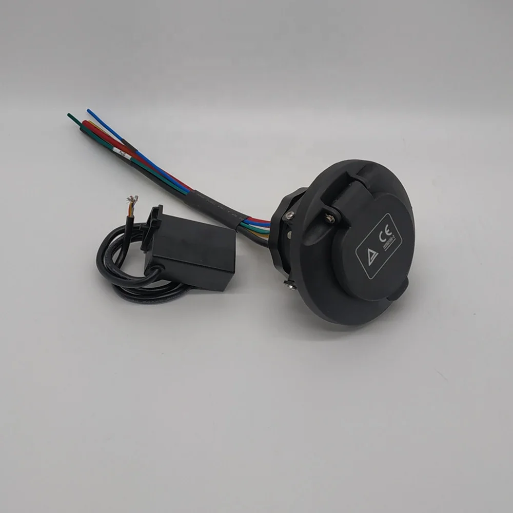 7KW 32A AC type 2 inlet socket with electromagnic lock,ev charging socket,European standard
7KW 32A AC type 2 inlet socket with electromagnic lock,ev charging socket,European standard