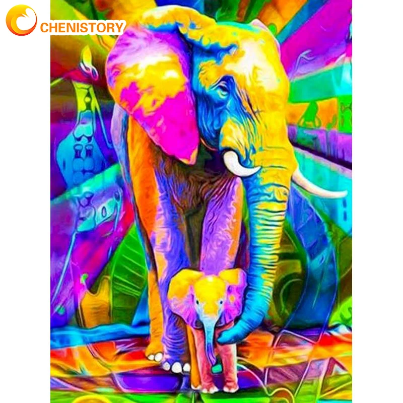 CHENISTORY Diamond Painting 5D DIY Animal Diamond Embroidery Full Square Color Elephant Picture Mosaic Rhinestone Home Decor Art
CHENISTORY Diamond Painting 5D DIY Animal Diamond Embroidery Full Square Color Elephant Picture Mosaic Rhinestone Home Decor Art