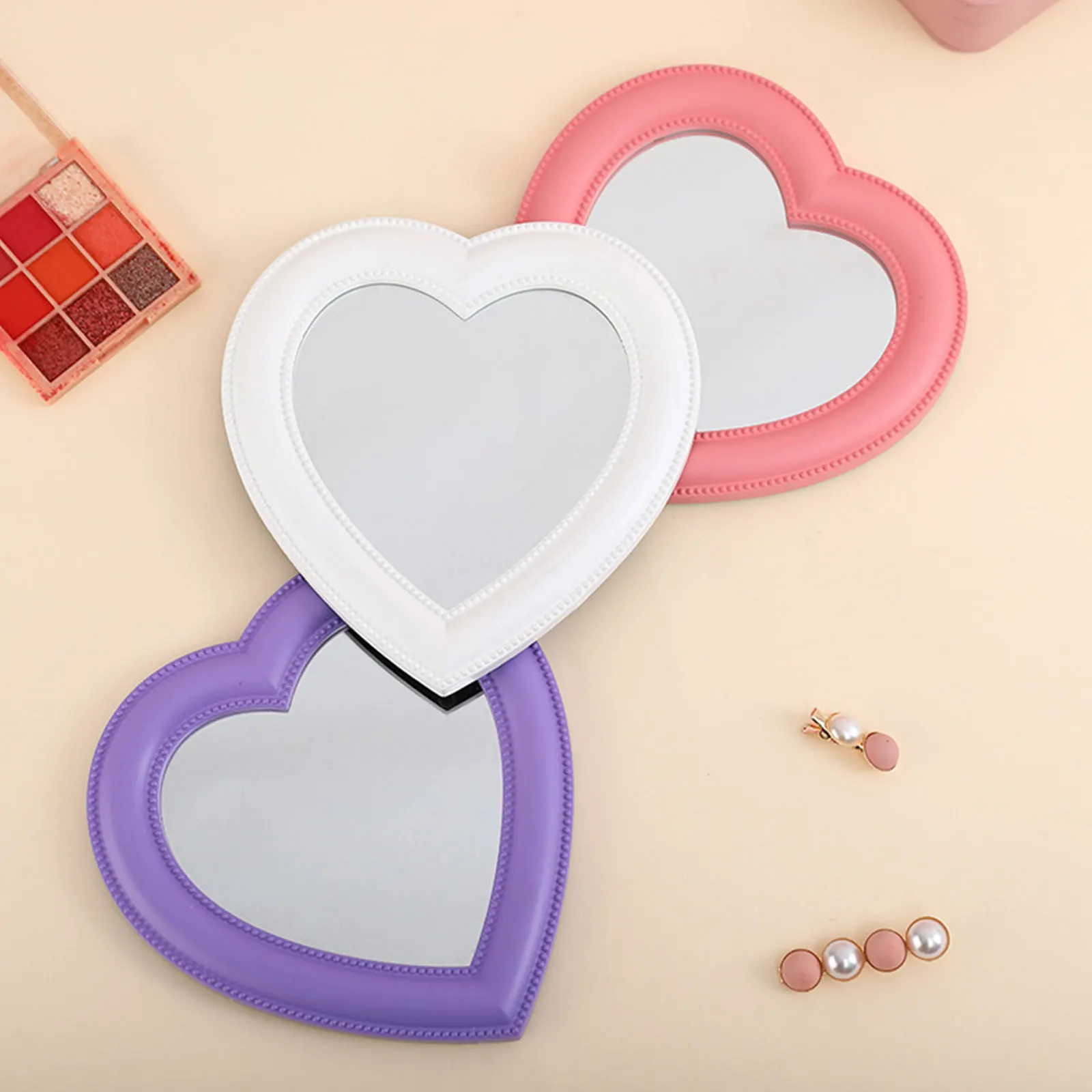 Web Celebrity Cosmetic Mirror Decorative Mirror Girl Heart Student Dormitory Mirror Portable Home Small Compact Mirror
Web Celebrity Cosmetic Mirror Decorative Mirror Girl Heart Student Dormitory Mirror Portable Home Small Compact Mirror