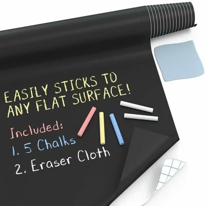 PVC Erasable Wall Stickers Chalkboard Sticker For Kids Whiteboard Sticker Graffiti Wall Film Self-adhesive Home Decor
PVC Erasable Wall Stickers Chalkboard Sticker For Kids Whiteboard Sticker Graffiti Wall Film Self-adhesive Home Decor