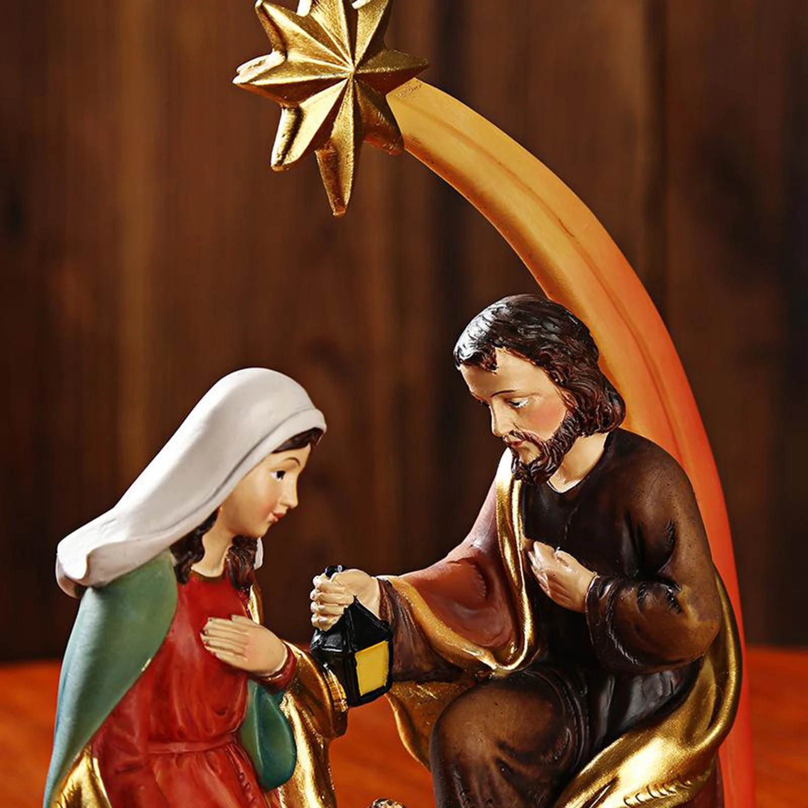 Resin Figurine Holy Family Nativity Scene Home Decoration Christ Jesus Statue Mary Joseph Miniature Sculpture
Resin Figurine Holy Family Nativity Scene Home Decoration Christ Jesus Statue Mary Joseph Miniature Sculpture