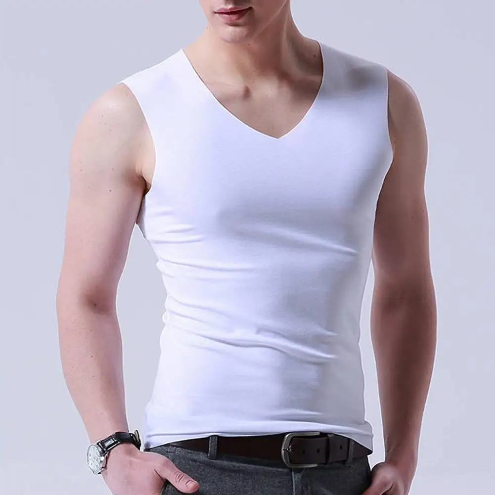 Plus Size Men Tank Tops Sporty Solid Color Sleeveless V Neck Slim Seamless Vest Tank Top Men Clothing
Plus Size Men Tank Tops Sporty Solid Color Sleeveless V Neck Slim Seamless Vest Tank Top Men Clothing