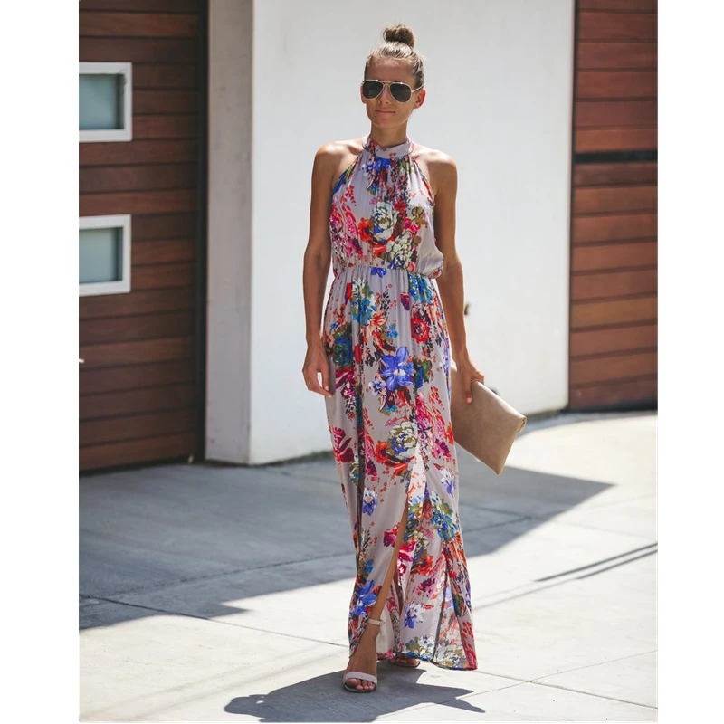 2020 New Summer White Collar Europe And America Sexy Style Backless Dress Printed Women Sleeveless Temperament Dress
2020 New Summer White Collar Europe And America Sexy Style Backless Dress Printed Women Sleeveless Temperament Dress