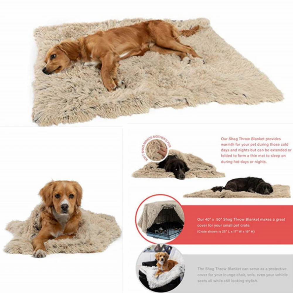 Soft Pet Dog Blanket Cat Bed Mat Long Plush Warm Double Layer Fluffy Deep Sleeping Cover for Small Medium Large Dogs Mattress
Soft Pet Dog Blanket Cat Bed Mat Long Plush Warm Double Layer Fluffy Deep Sleeping Cover for Small Medium Large Dogs Mattress