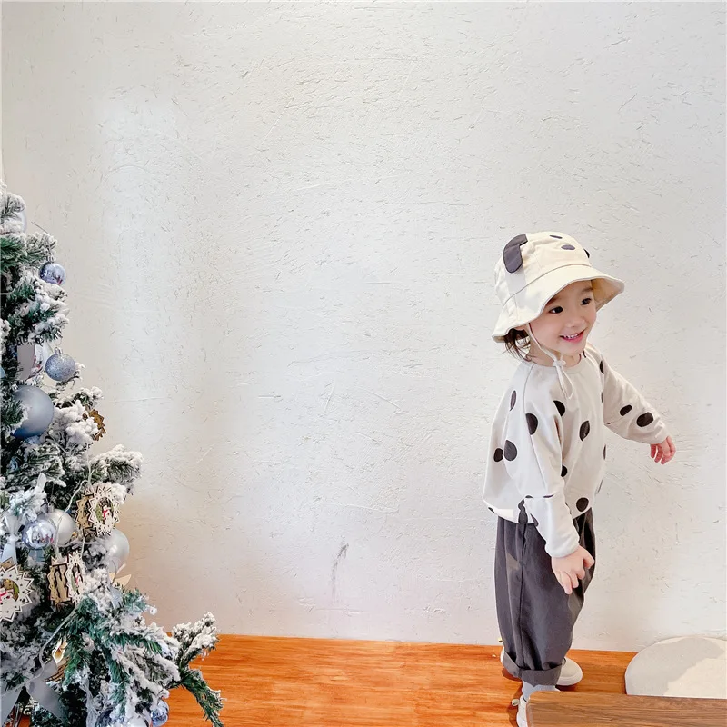 2021 Spring Children's Clothing New Girl Loose Polka Dot Printed Sweater T-shirt Toddler Girl Clothes Tops
2021 Spring Children's Clothing New Girl Loose Polka Dot Printed Sweater T-shirt Toddler Girl Clothes Tops