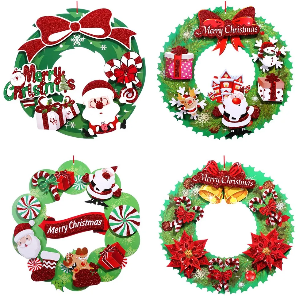 Glitter Christmas Wreath Christmas Wreath Wall Stickers Three-Dimensional Glitter Paper Garland Christmas Decorations
Glitter Christmas Wreath Christmas Wreath Wall Stickers Three-Dimensional Glitter Paper Garland Christmas Decorations