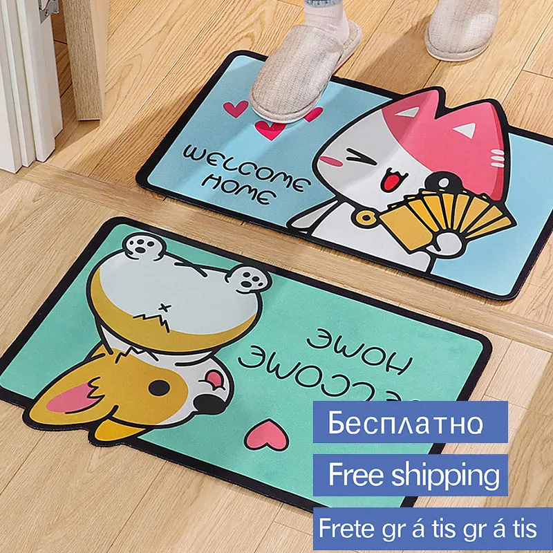 Cartoon Welcome Entrance Doormats Carpets Rugs For Home Bath Living Room Floor Stair Kitchen Hallway Non-Slip Cat Dog Pet Gamer
Cartoon Welcome Entrance Doormats Carpets Rugs For Home Bath Living Room Floor Stair Kitchen Hallway Non-Slip Cat Dog Pet Gamer