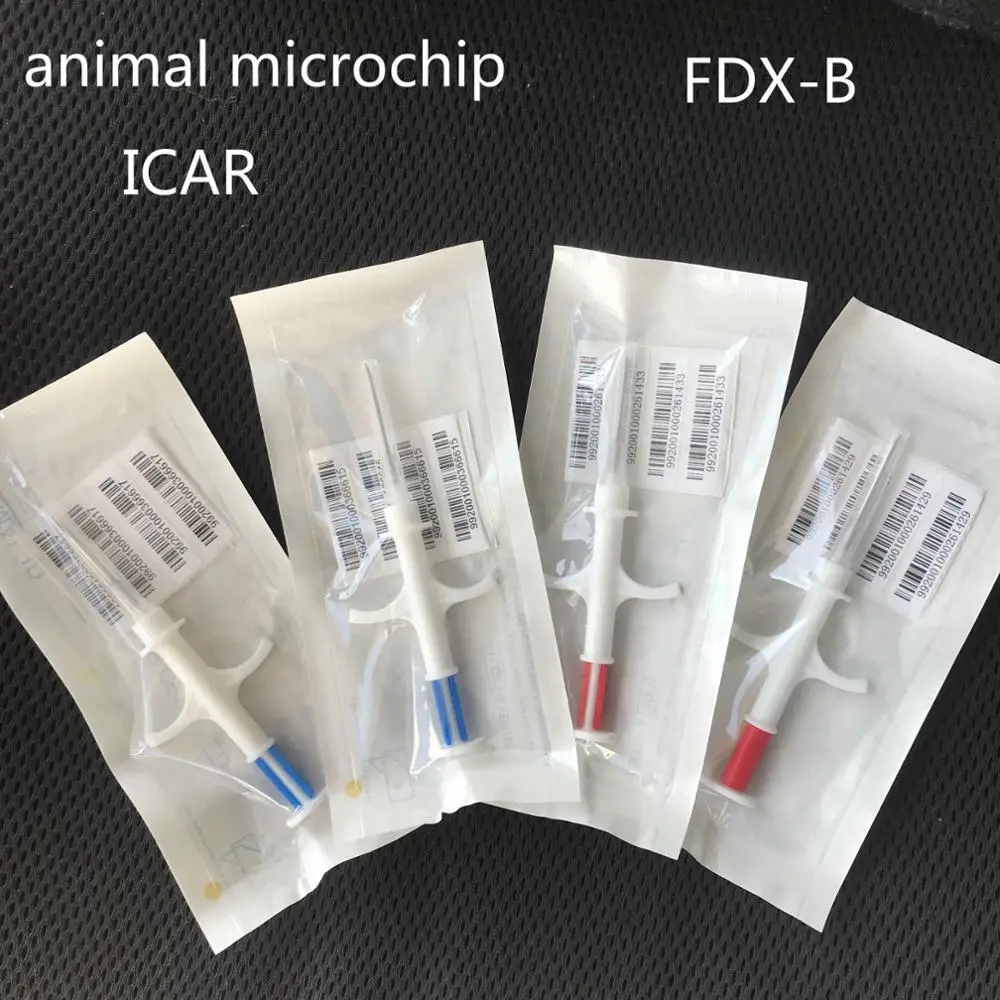 Шприц для микрочипа животных 2 12*12 80 шт./лот FDX B ISO11784/785 с RFID идентификацией со