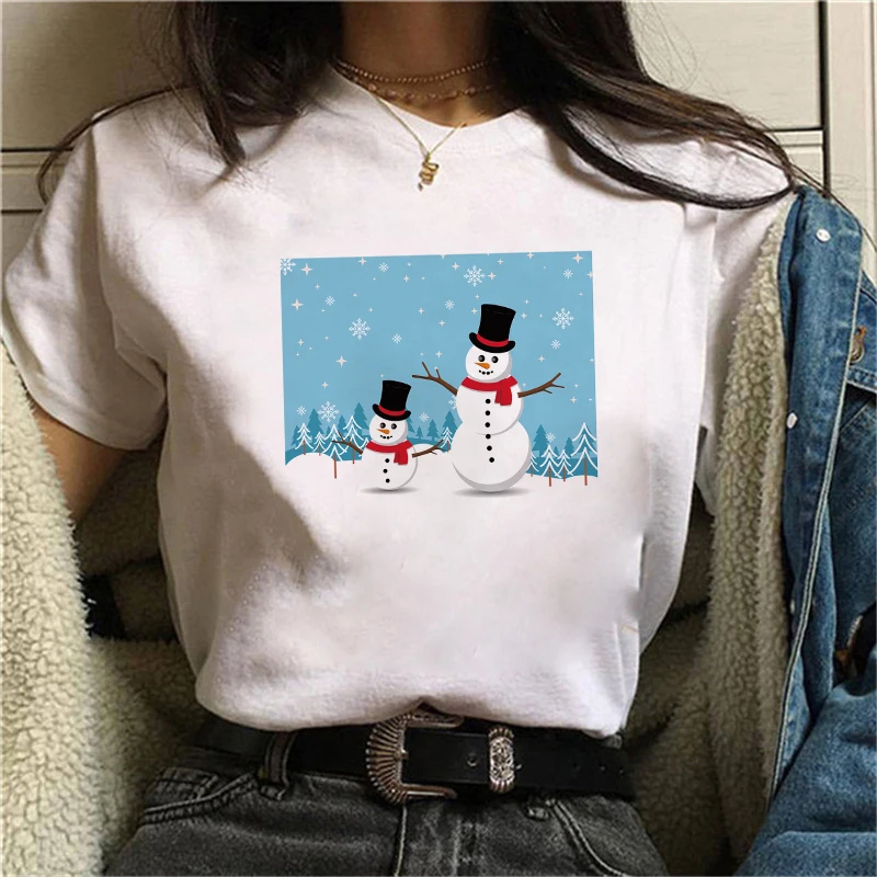 2021 New Style Snowman Printed Casual T-shirt women Funny Shirts for Women Loose O Neck Harajuku Tops for Teens Girls T-shirt
2021 New Style Snowman Printed Casual T-shirt women Funny Shirts for Women Loose O Neck Harajuku Tops for Teens Girls T-shirt