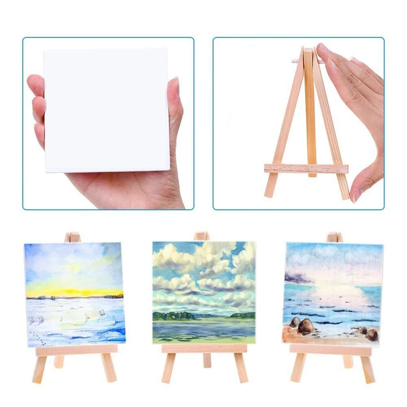 Children's Painting Canvas Easel, 18Pcs Mini Painting Canvas Painting Set Painting Craft Drawing for Children's Painting
Children's Painting Canvas Easel, 18Pcs Mini Painting Canvas Painting Set Painting Craft Drawing for Children's Painting